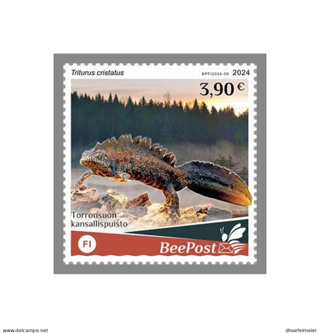 FINLAND-BEEPOST 2024 MNH Reptiles Reptilien Triturus Cristatus 1v – PRIVATE OPERATOR – DHQ2417 - Other & Unclassified