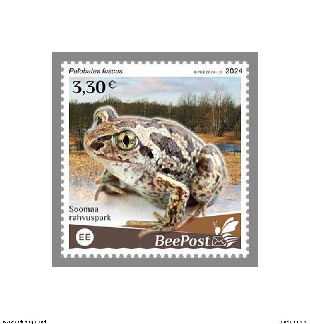 ESTONIA-BEEPOST 2024 MNH Frogs Frösche Pelobates Fuscus 1v – PRIVATE OPERATOR – DHQ2417 - Kikkers