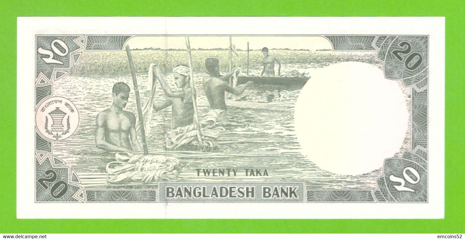 BANGLADESH 20 TAKA 1979  P-22 UNC PIN HOLES - Bangladesch