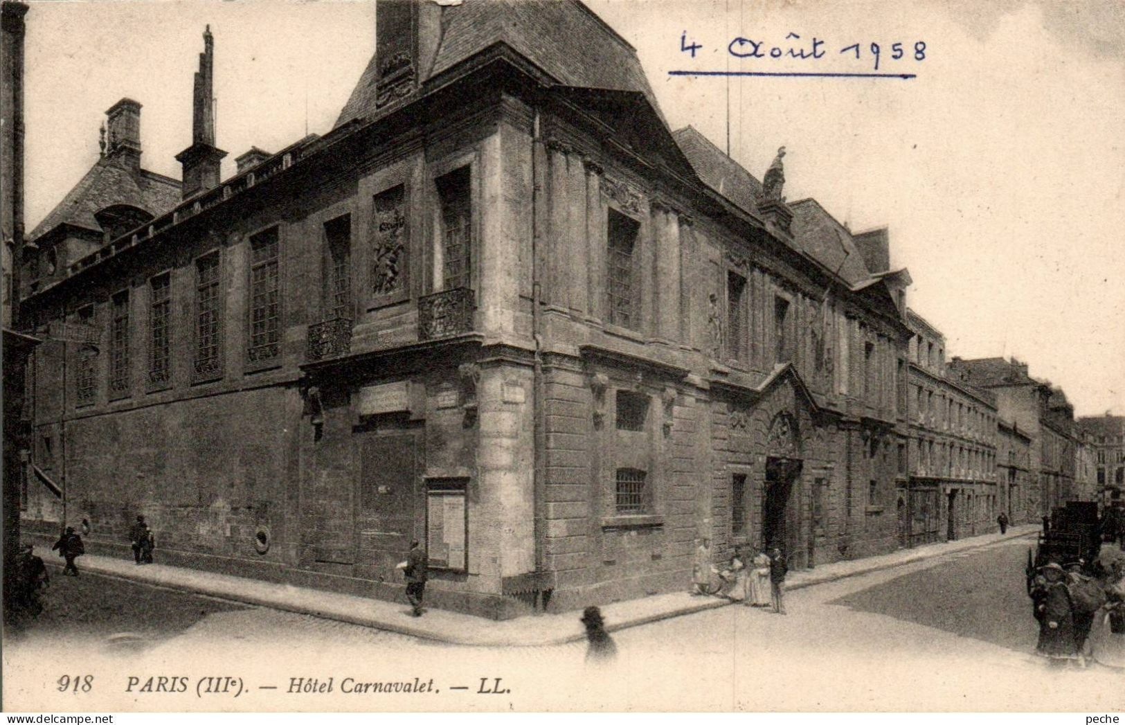 N°968 W -cpa Paris -hôtel Carnavalet- - Andere Monumenten, Gebouwen