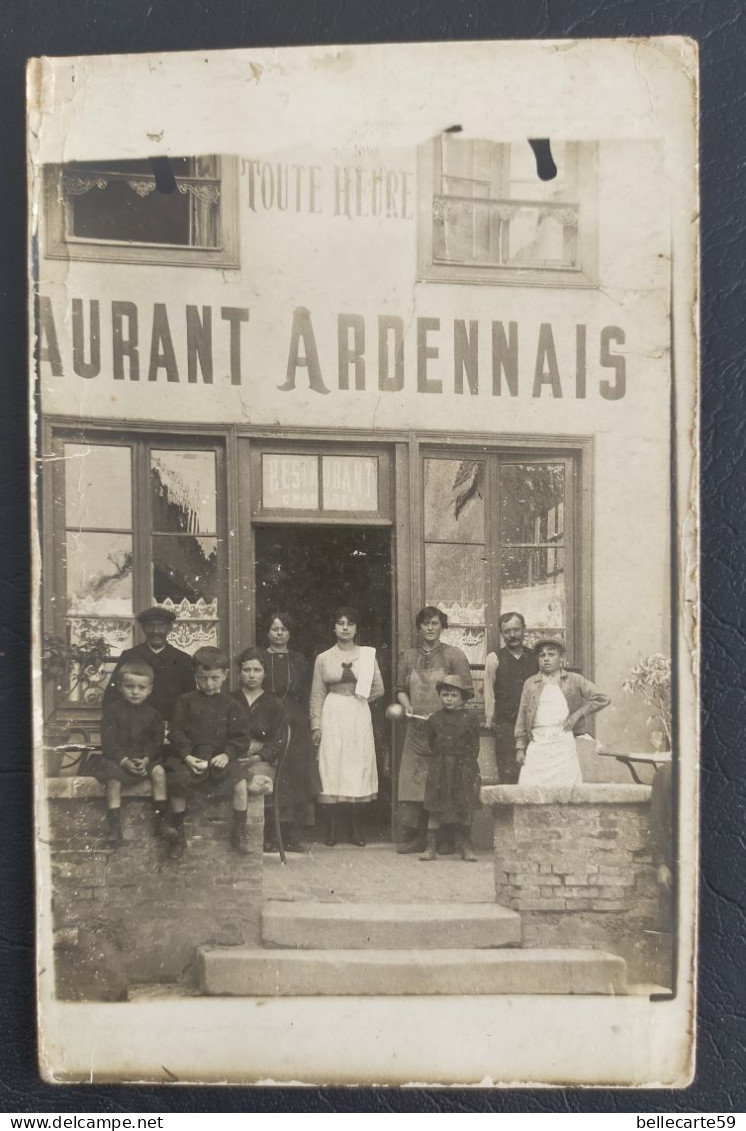 08 Carte Photo à Identifier Restaurant Ardennais - Autres & Non Classés