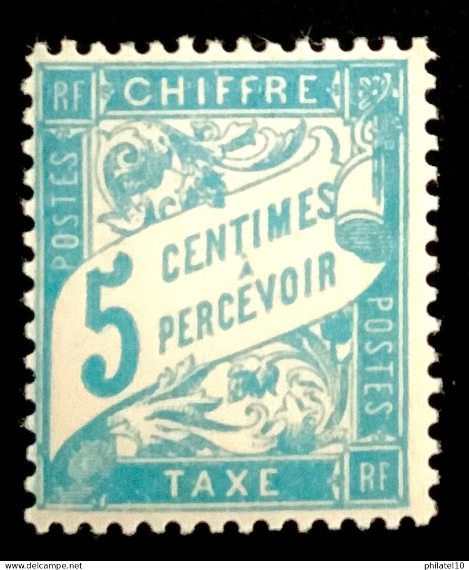 1894 FRANCE N 28 CHIFFRE TAXE À PERCEVOIR TYPE DUVAL 5 CENTIMES - NEUF** - 1859-1959 Neufs