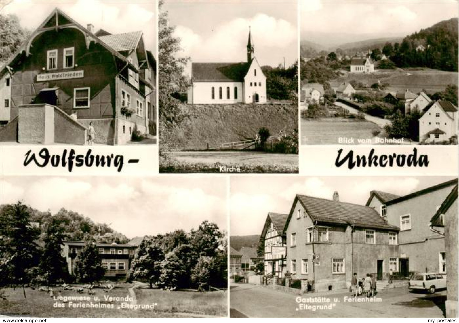 73886963 Unkeroda Wolfsburg Thueringen Haus Waldfrieden Kirche Bahnhofblick Feri - Eisenach