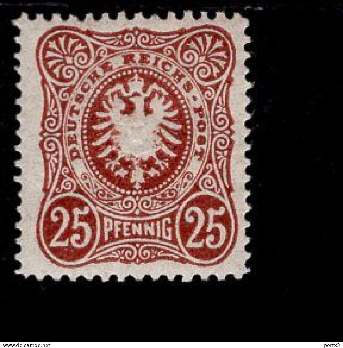 Deutsches Reich 43 Ba Reichsadler Im Oval Mint MLH * - Nuovi