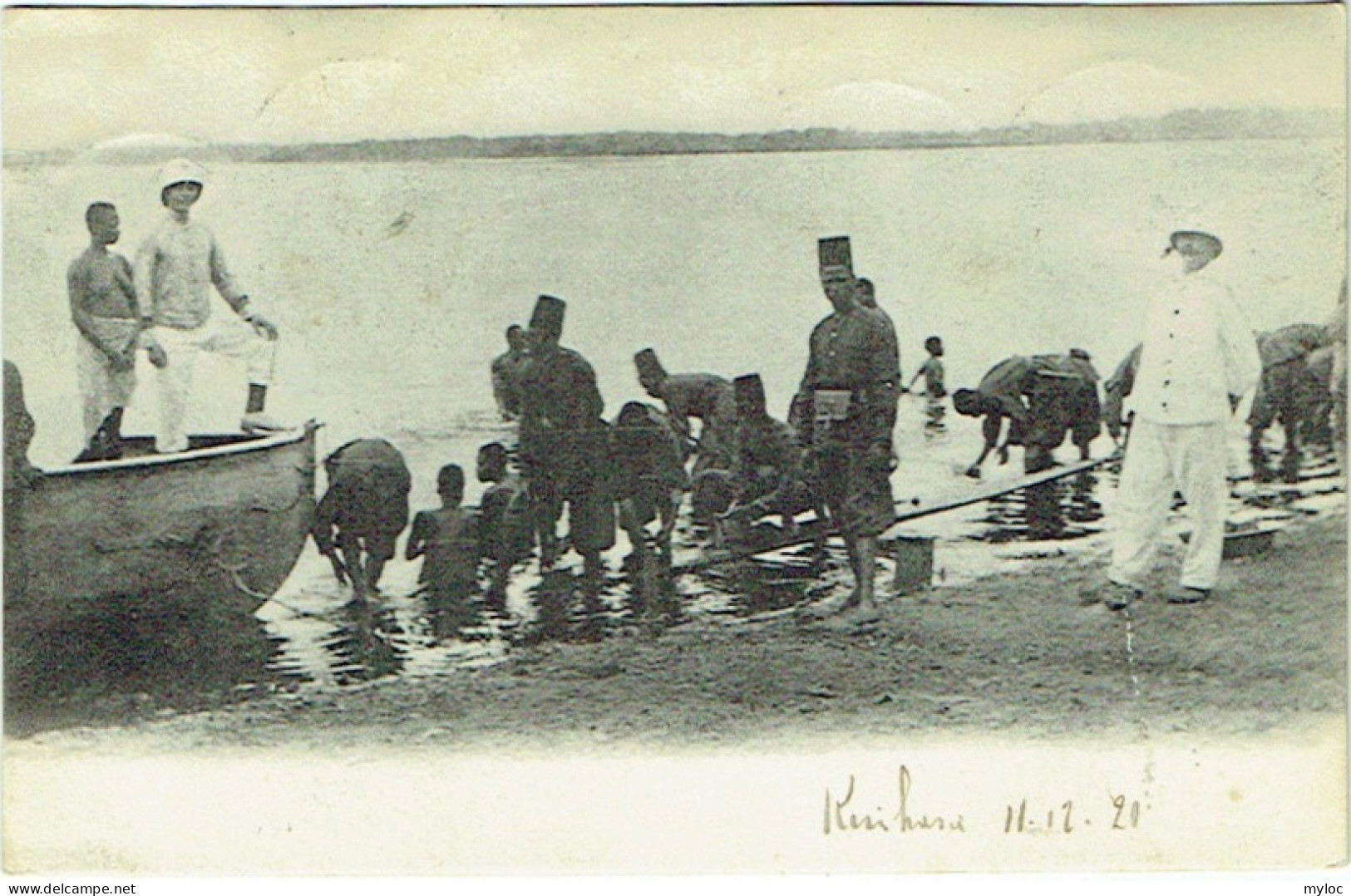 Congo Belge. Militaires Et Colons. Ecrite Depuis Kinshasa En 1920 - Belgian Congo