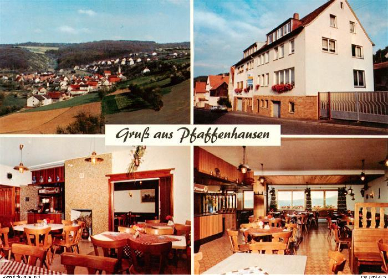 73886943 Pfaffenhausen Hammelburg Panorama Gasthaus Zum Goldenen Stern Gastraeum - Hammelburg