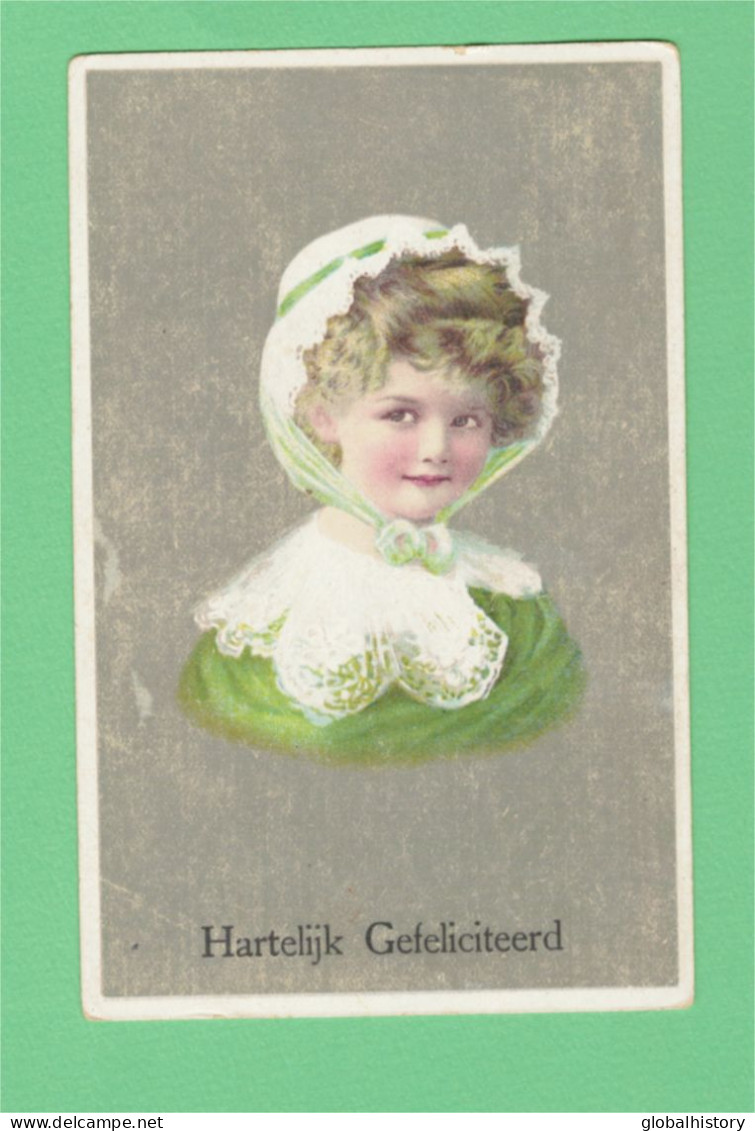 XB1269JEUNE FILLE, ENFANT, GIRL FAMOUS CHILD MODEL CANDICE ASHTON LACE HAT PRINTED POSTCARD - Ritratti