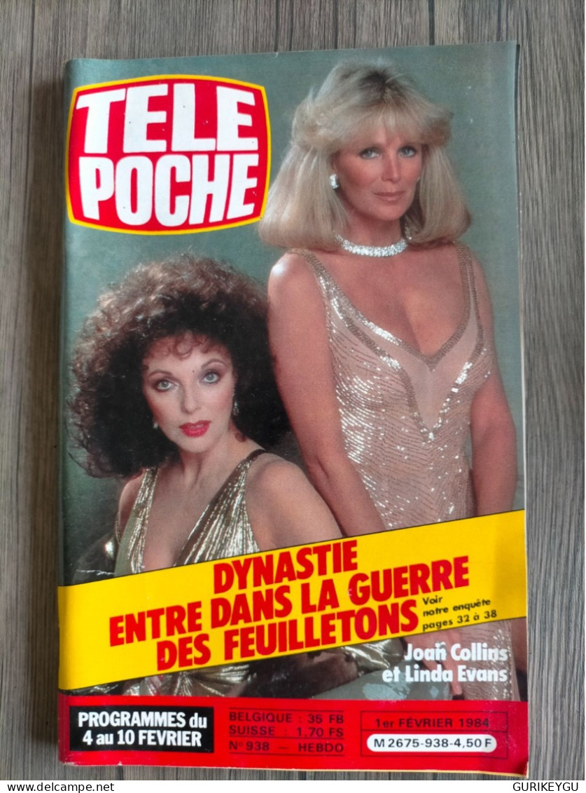 Magazine TELE POCHE N° 938 DYNASTIE JOAN COLLINS LINDA EVANS LUCKY LUKE PLATINI NEUF 1/02/1984 VERONIQUE DAVINA - Azione