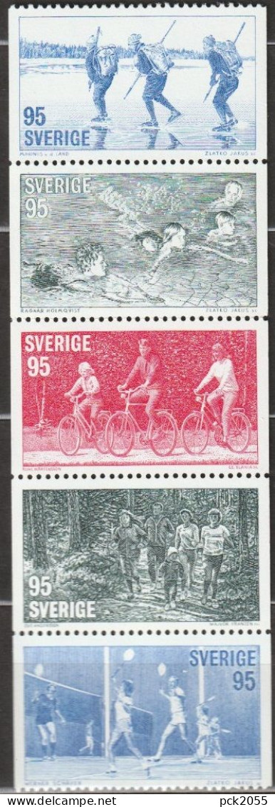 Schweden 1977 Mi-Nr.976 - 980 ** Postfrisch Ausgleichssport ( 7845 ) - Unused Stamps