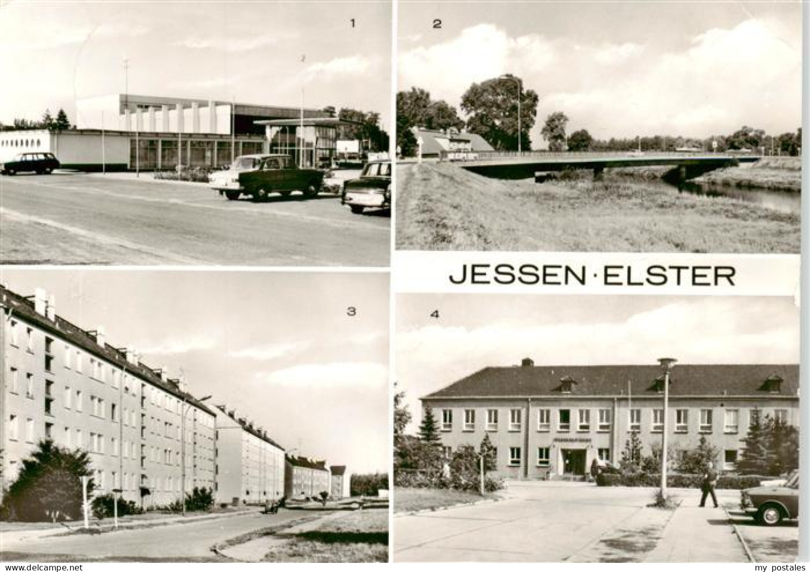 73886847 Jessen Elster Kulturhaus Friedensbruecke Heinrich Rau Strasse Poliklini - Jessen