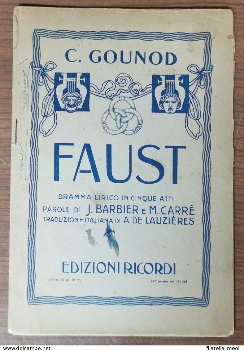 FAUST EDIZIONI RICORDI - Operaboeken