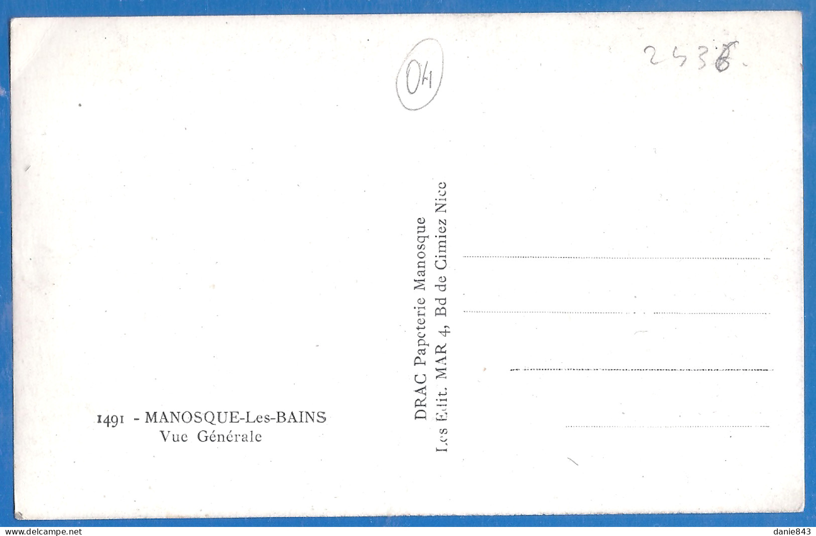 CPSM Format CPA  - ALPES DE HAUTES PROVENCE - MANOSQUE LES BAINS - VUE GÉNÉRALE - Sisteron