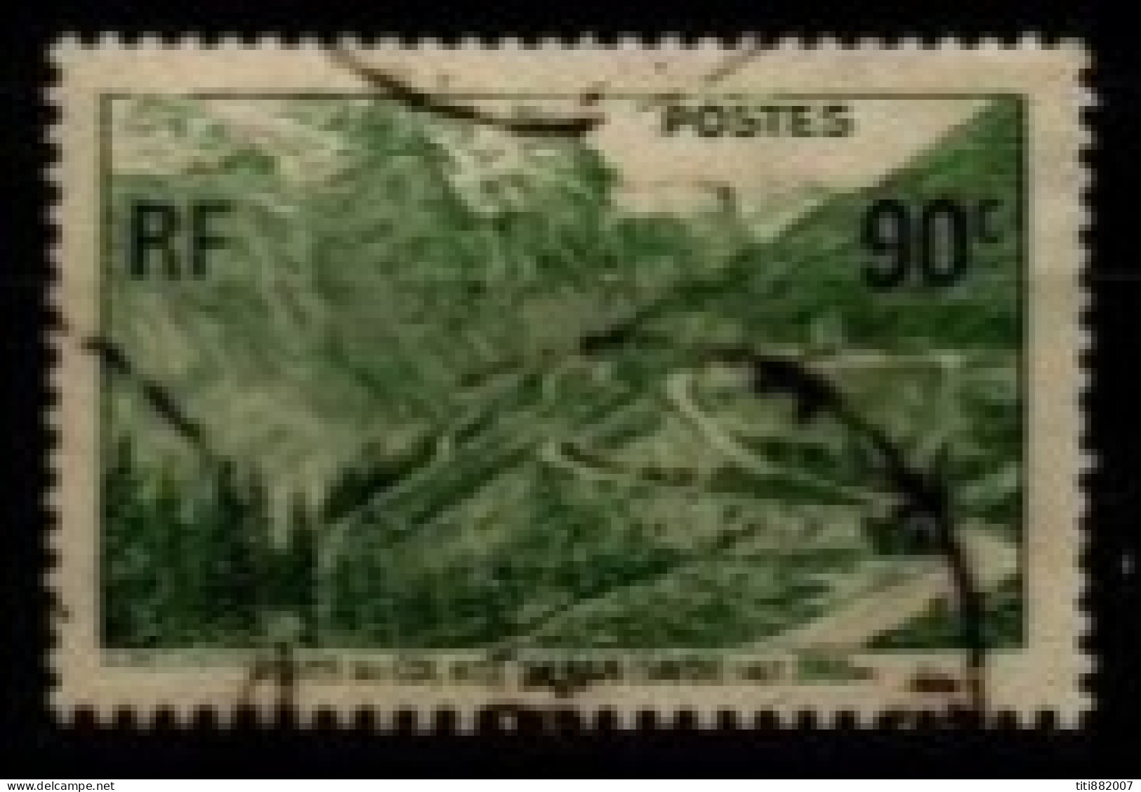 FRANCE    -   1937 .   Y&T N°  358 Oblitéré.    Col  De  L' Iseran - Used Stamps