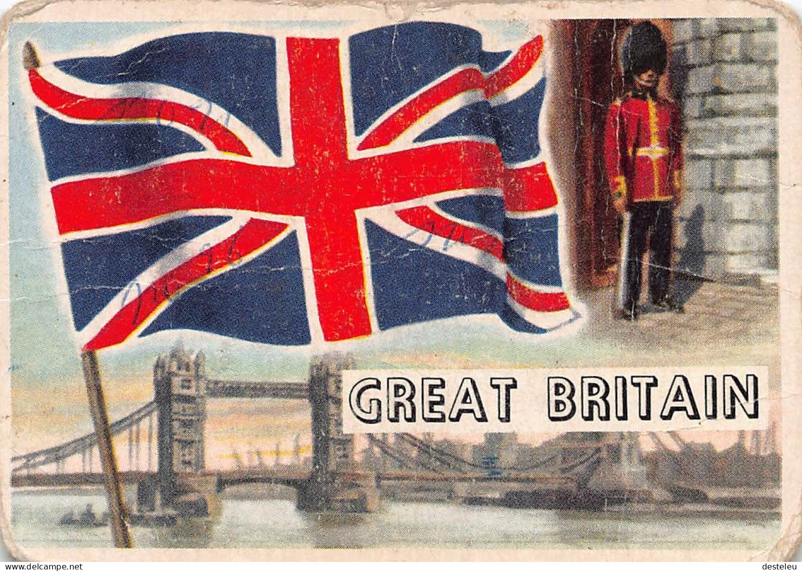 Flags Of The World Chromo - Great Britain - 6.5 X 9.5 Cm - Autres & Non Classés