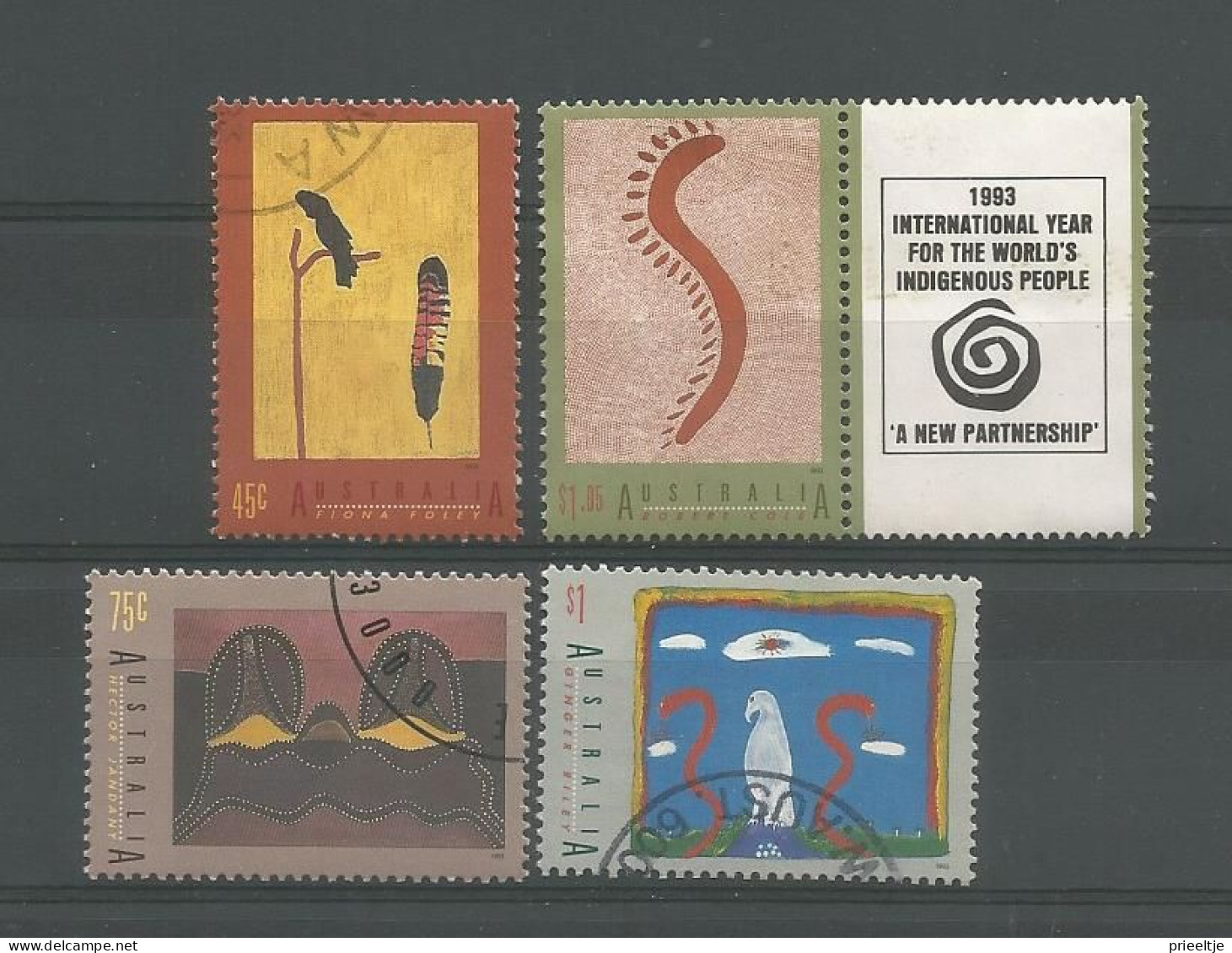 Australia 1993 Aboriginal Art Y.T. 1318/1321 (0) - Oblitérés