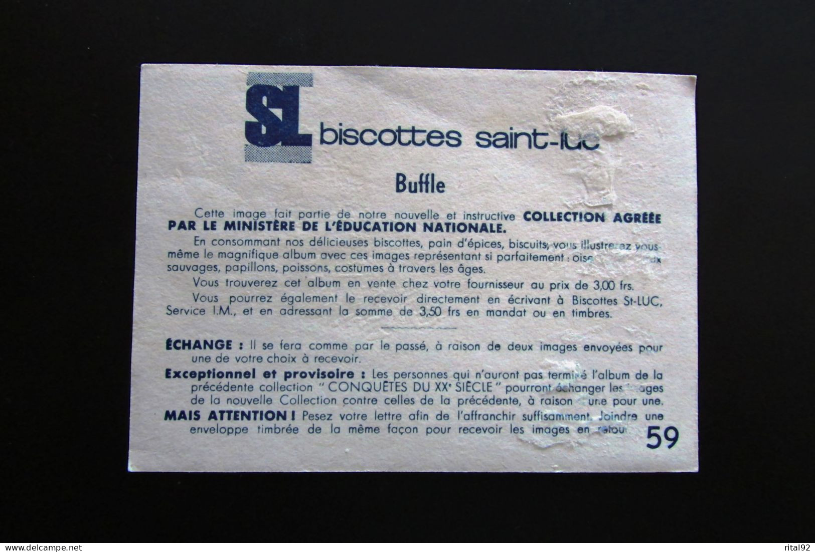 Chromo/image "Biscottes - Pain D'épices St LUC" - Série D'images à Collectionner - Album & Cataloghi