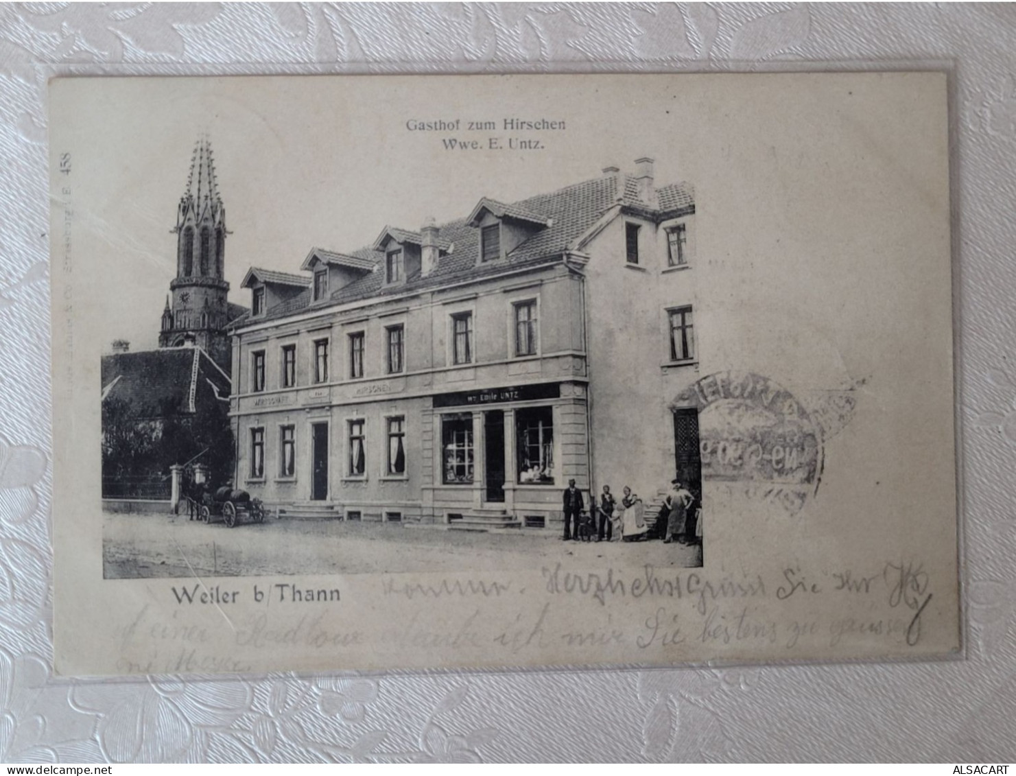 Willer Sur Thur ,  Restaurant Au Cerf , Zum Hirschen , Dos 1900 - Andere & Zonder Classificatie