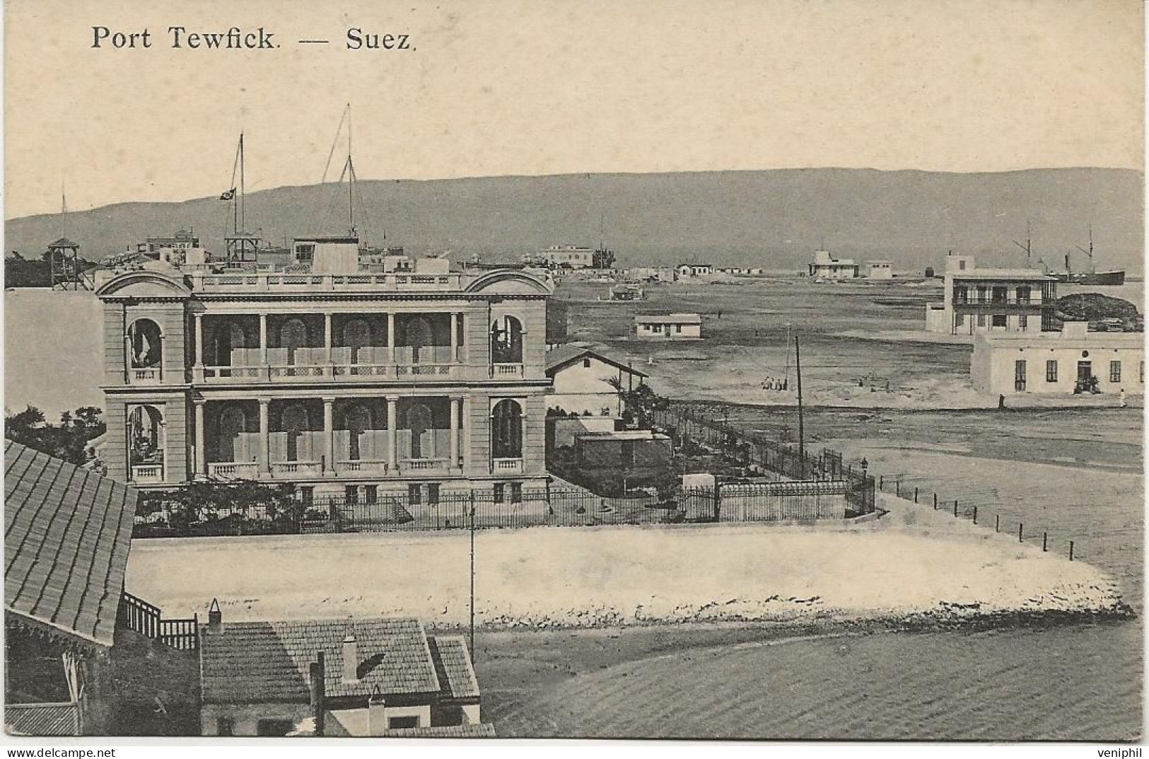 SUEZ - CARTE PORT TEWFICK - Sues