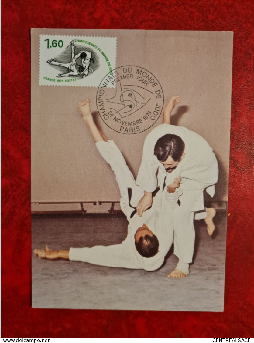 CARTE Maximum 1979 PARIS CHAMPIONNANTS DE JUDO - 1970-1979