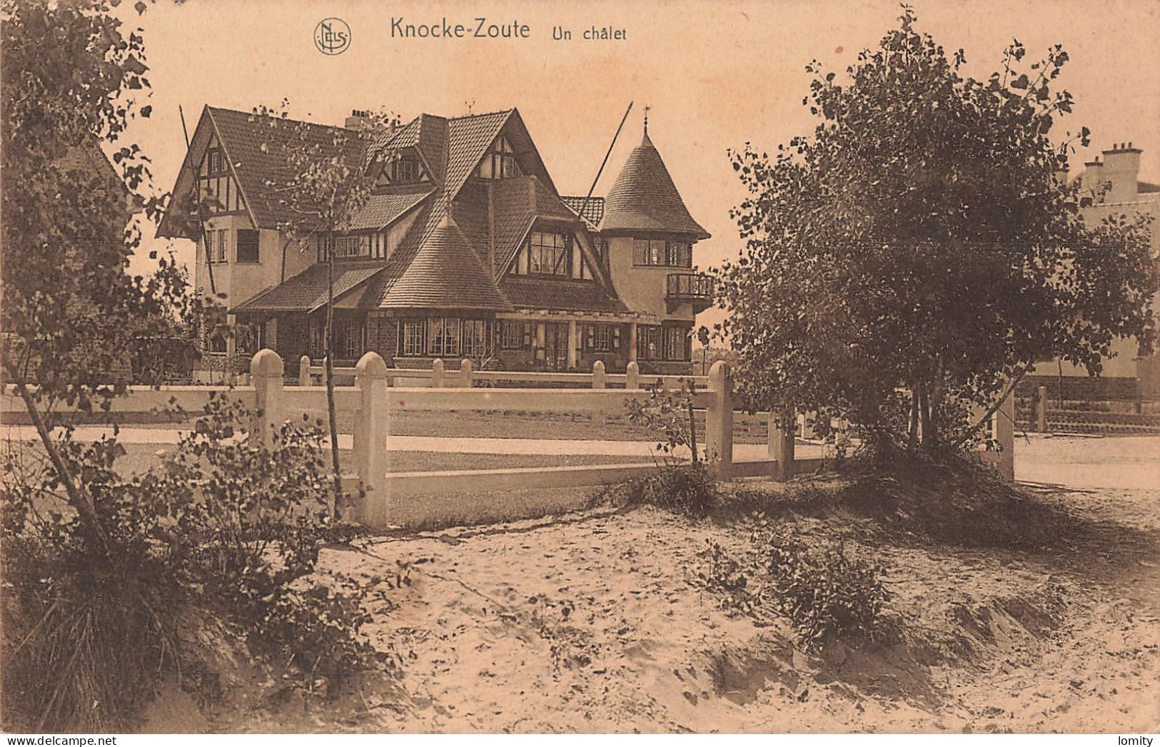 Belgique Knocke Zoute Un Chalet CPA Cachet 1932 - Knokke