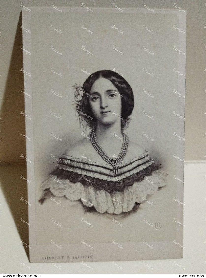 France CDV Photo Charlet & Jacotin Paris. Princess Augusta Of Saxe-Weimar-Eisenach Empress Of Germany - Alte (vor 1900)