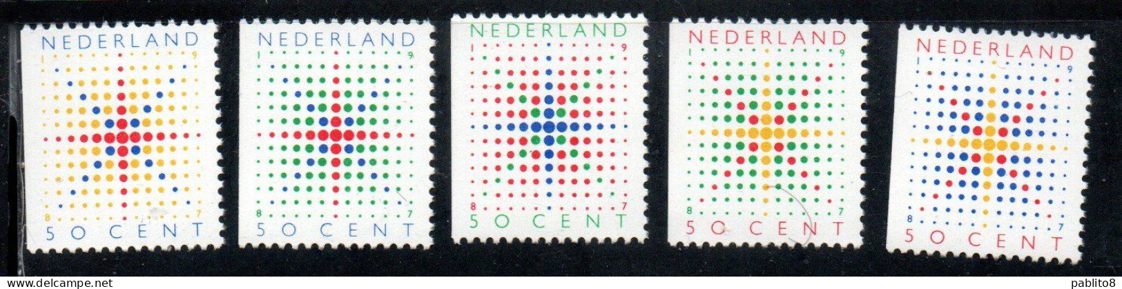 NETHERLANDS PAESI BASSI HOLLAND NEDERLAND OLANDA 1987 CHRISTMAS NATALE NOEL WEIHNACHTEN COMPLETE SET SERIE COMPLETA MNH - Unused Stamps