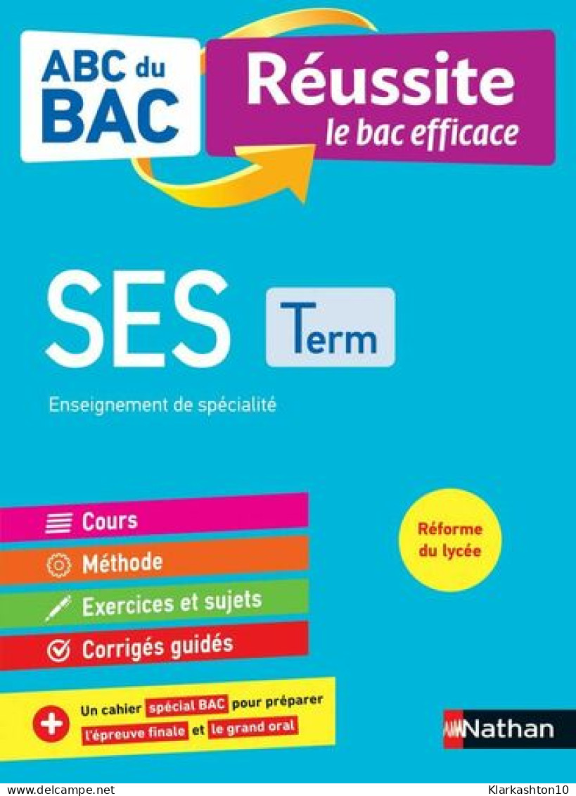 ABC Du BAC - Réussite Le Bac Efficace - Sciences Economiques Et Sociales - Terminale - Autres & Non Classés