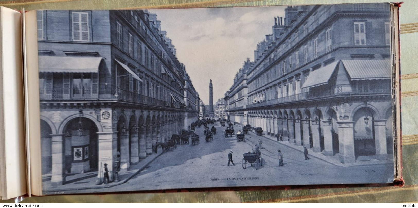 CPA - 75 - Livret (30x15cm) contenant 25 vues panoramiques de Paris en 1906