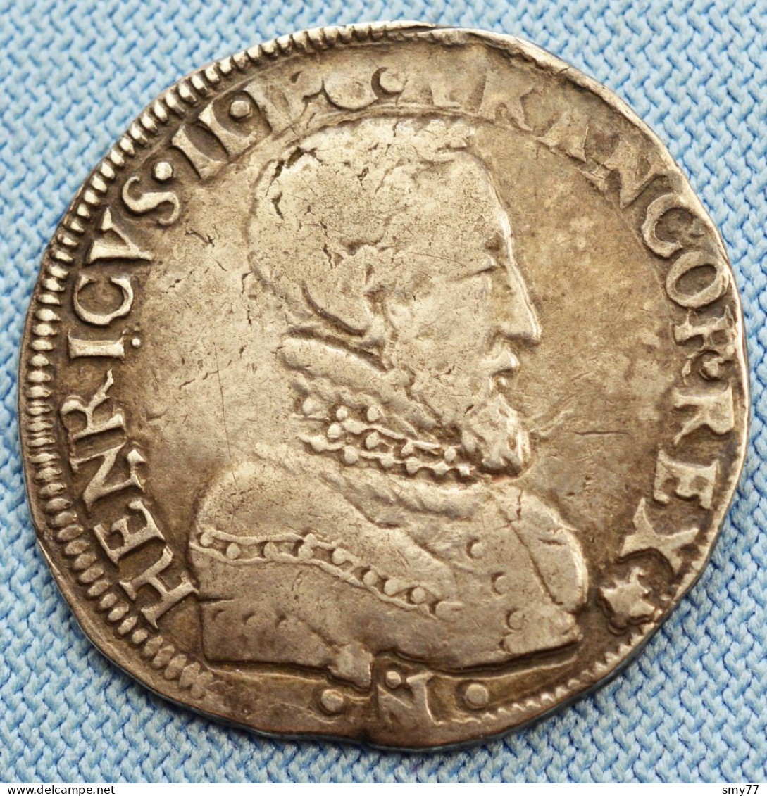 France • Teston 1559 L • Rare • TB-TTB • Bayonne • Henri II • 2e Type •  François II Au Nom De Henri II •  [24-678] - 1547-1559 Henri II