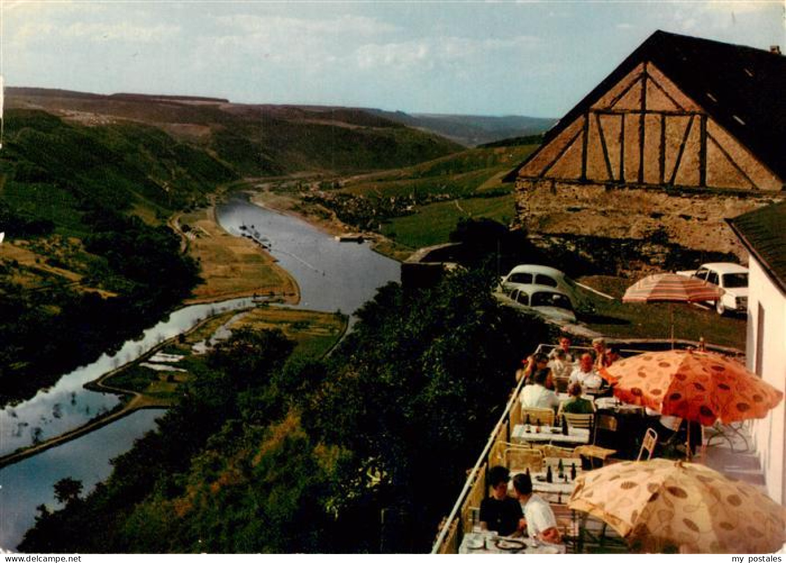 73886580 Starkenburg Weinhaus Schoene Aussicht Terrasse Panorama Starkenburg - Sonstige & Ohne Zuordnung