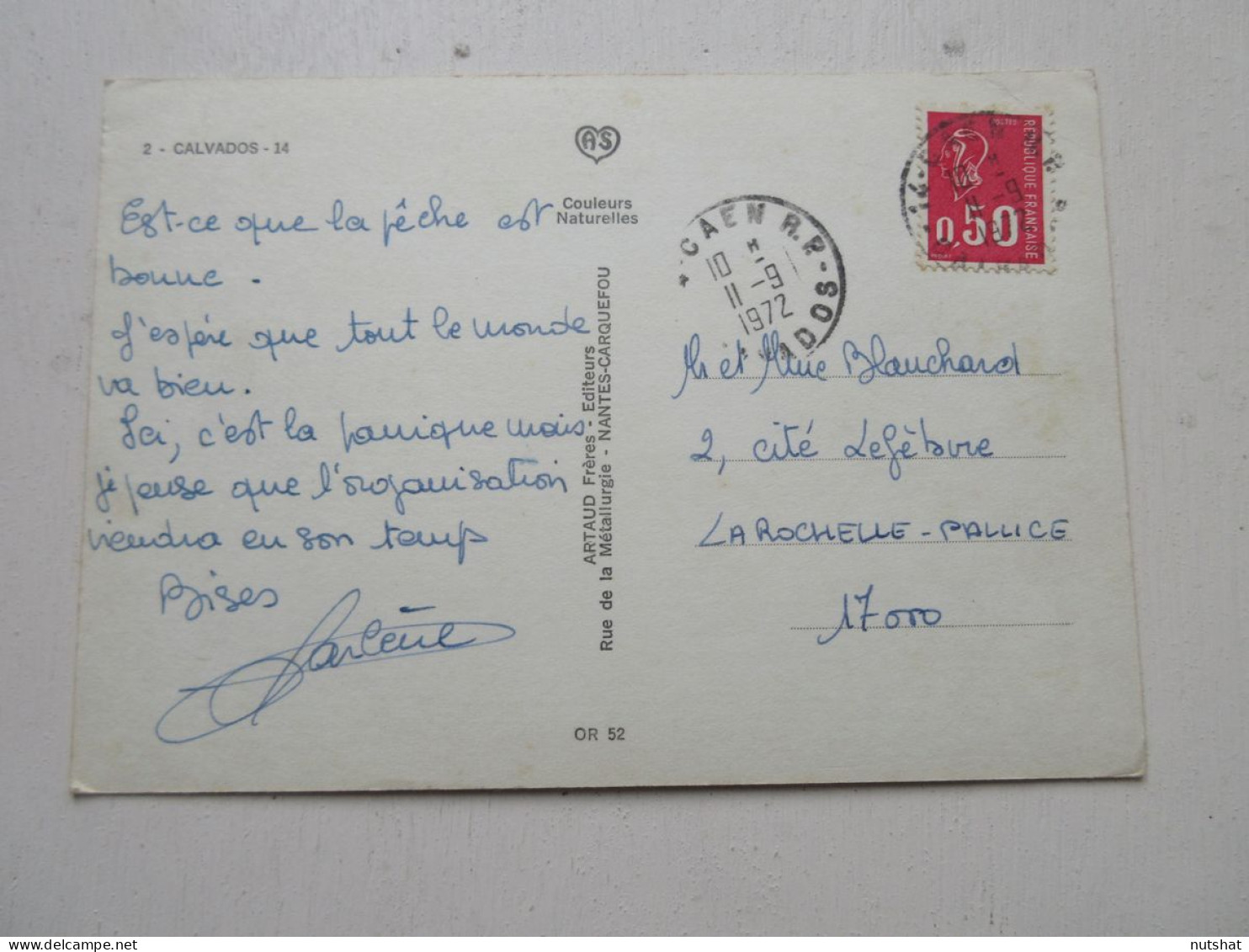 CP CARTE POSTALE CALVADOS CARTE TOURISTIQUE Avec Blason ARROMANCHES OUISTREHAM   - Sonstige & Ohne Zuordnung