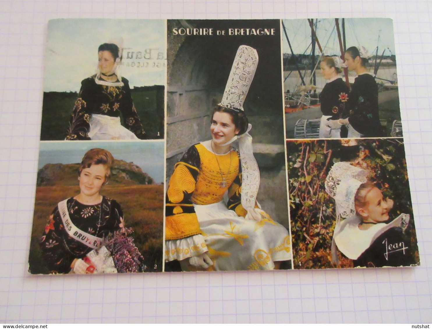 CP CARTE POSTALE BRETAGNE COSTUMES Et COIFFES LOCAUX VUES DIVERSES               - Bretagne