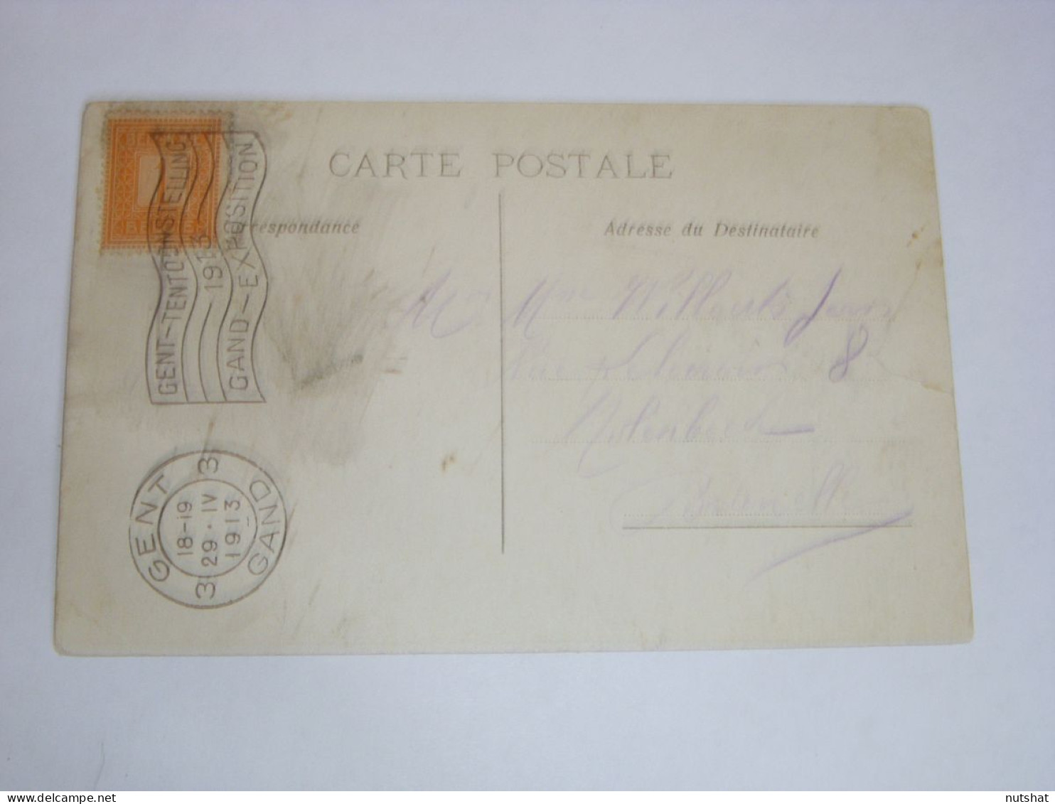 CP CARTE POSTALE BELGIQUE GAND EXPOSITION UNIVERSELLE 1913 MAISON Des TISSERANDS - Gent