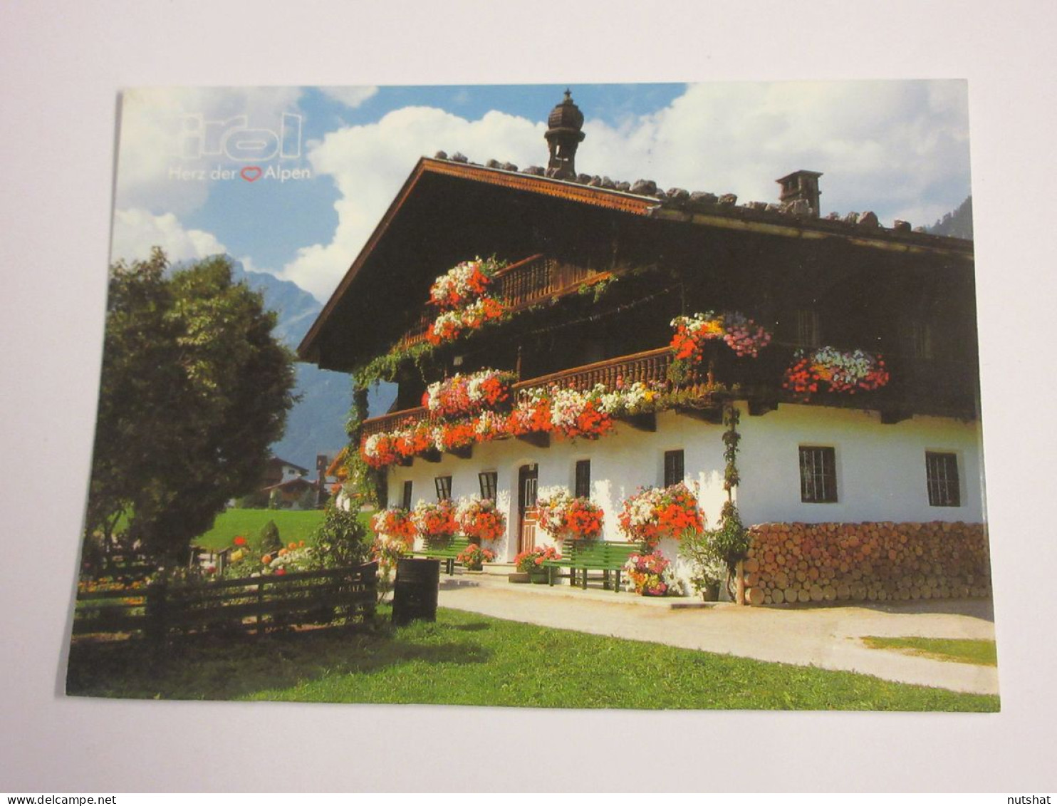 CP CARTE POSTALE AUTRICHE TYROL CHALET FLEURI En MONTAGNE - Vierge - Autres & Non Classés