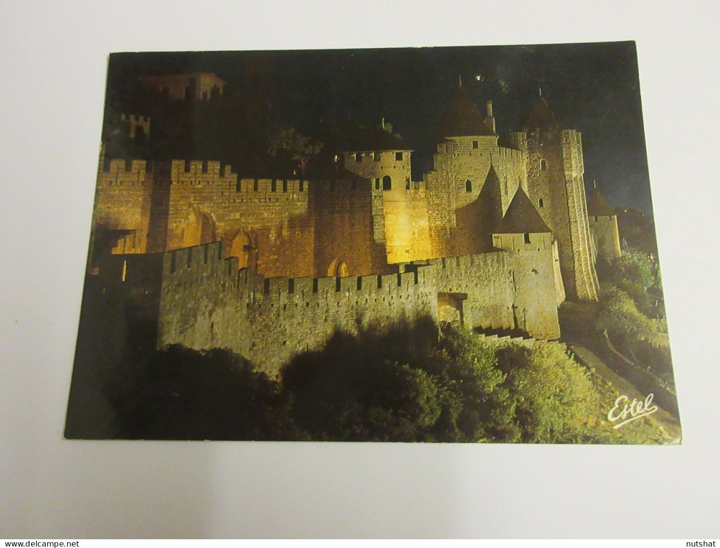 CP CARTE POSTALE AUDE CITE De CARCASSONNE VUE De NUIT - Ecrite En 1980 - Carcassonne