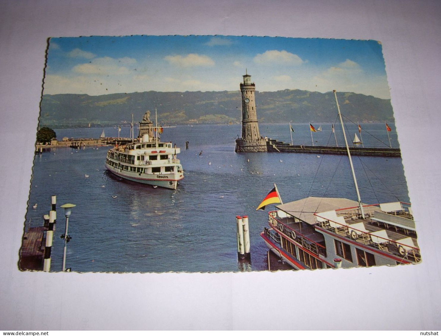 CP CARTE POSTALE ALLEMAGNE BODENSEE LINDAU HAFEN - ECRITE En 1962 - Autres & Non Classés