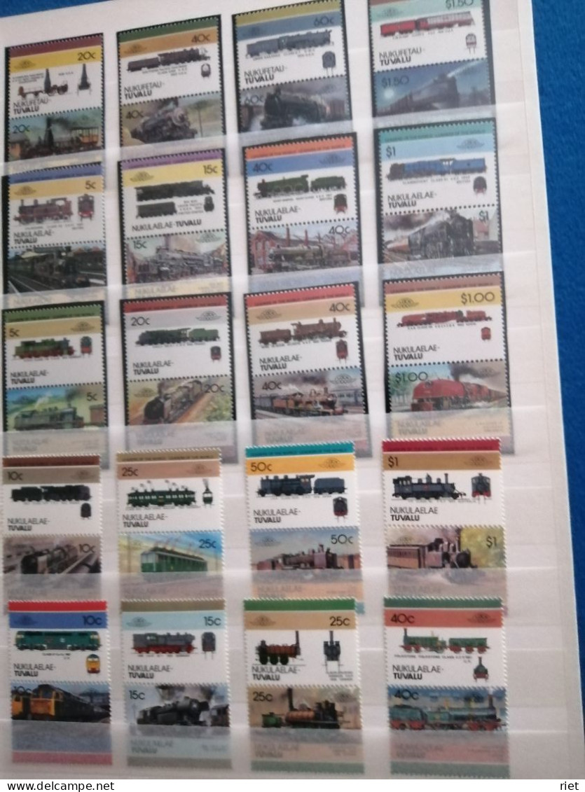 63 Volledige Postfrisse Reeksen - Trains