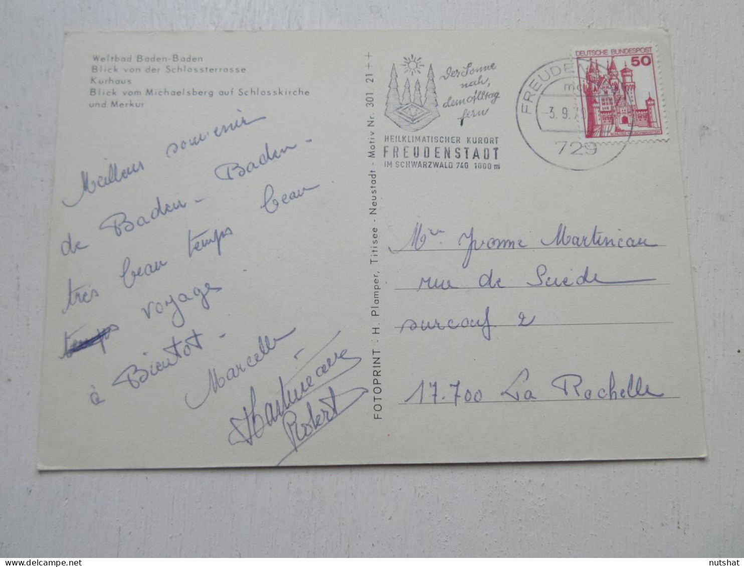 CP CARTE POSTALE ALLEMAGNE BAD-WURTEMBERG BADEN BADEN VUES DIVERSES              - Baden-Baden