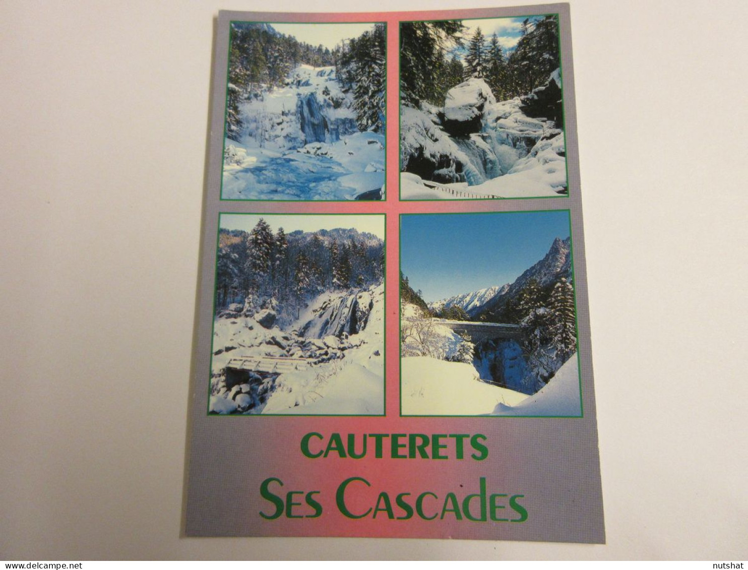 CP CARTE POSTALE HAUTES PYRENEES CAUTERETS SES CASCADES Sous La NEIGE - Ecrite  - Cauterets