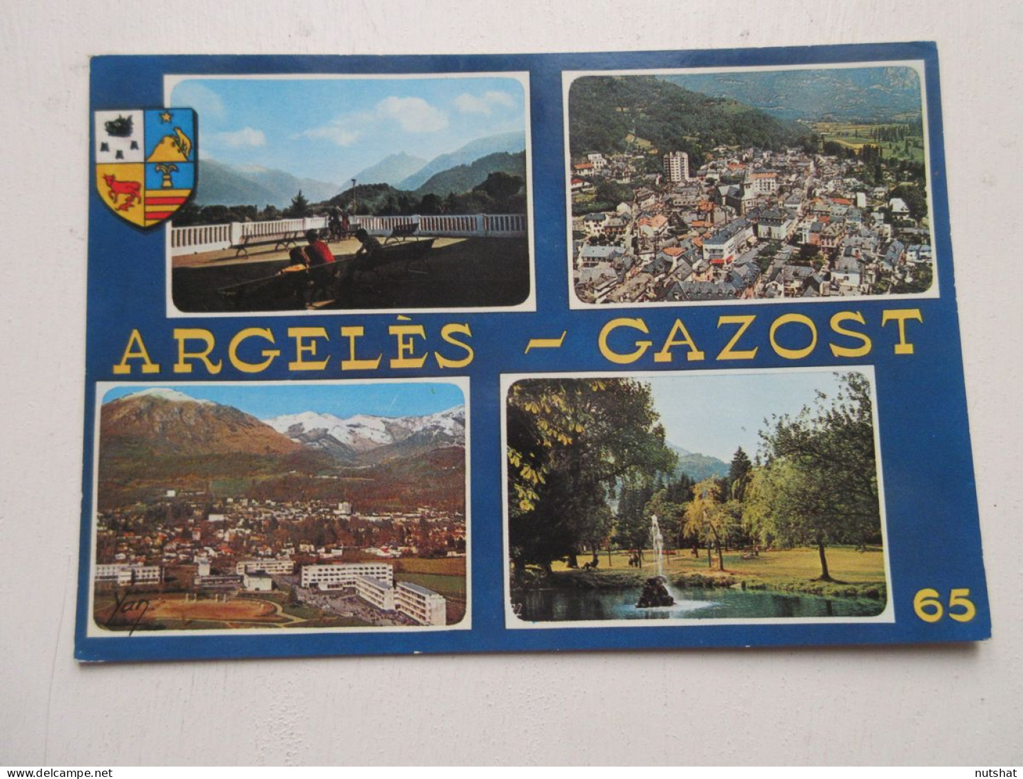 CP CARTE POSTALE HAUTES PYRENEES ARGELES GAZOST VUES DIVERSES Avec Blason        - Argeles Gazost