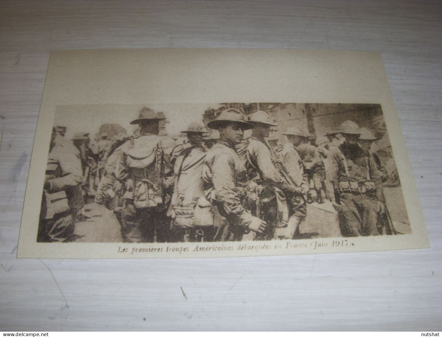 CP CARTE POSTALE GUERRE 14-18 Les TROUPES AMERICAINES DEBARQUENT En 1917 - Geschiedenis