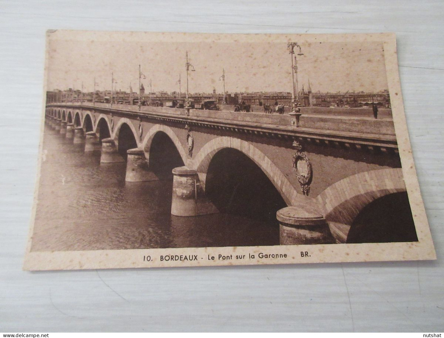 CP CARTE POSTALE GIRONDE BORDEAUX Le PONT Sur La GARONNE - Vierge                - Bordeaux