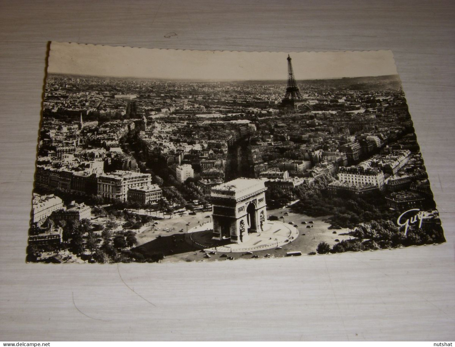 CP CARTE POSTALE PARIS ARC De TRIOMPHE TOUR EIFFEL - ECRITE - Arc De Triomphe