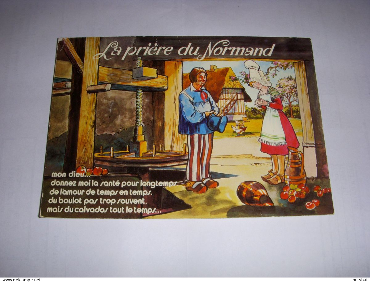 CP CARTE POSTALE NORMANDIE La PRIERE Du NORMAND - ECRITE En 1975 - Basse-Normandie