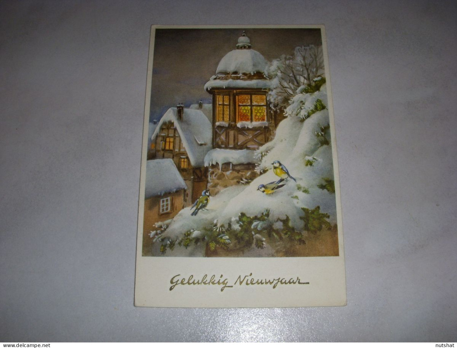 CP CARTE POSTALE NOUVELLE ANNEE 1959 OISEAUX Et NEIGE - Ecrite - New Year