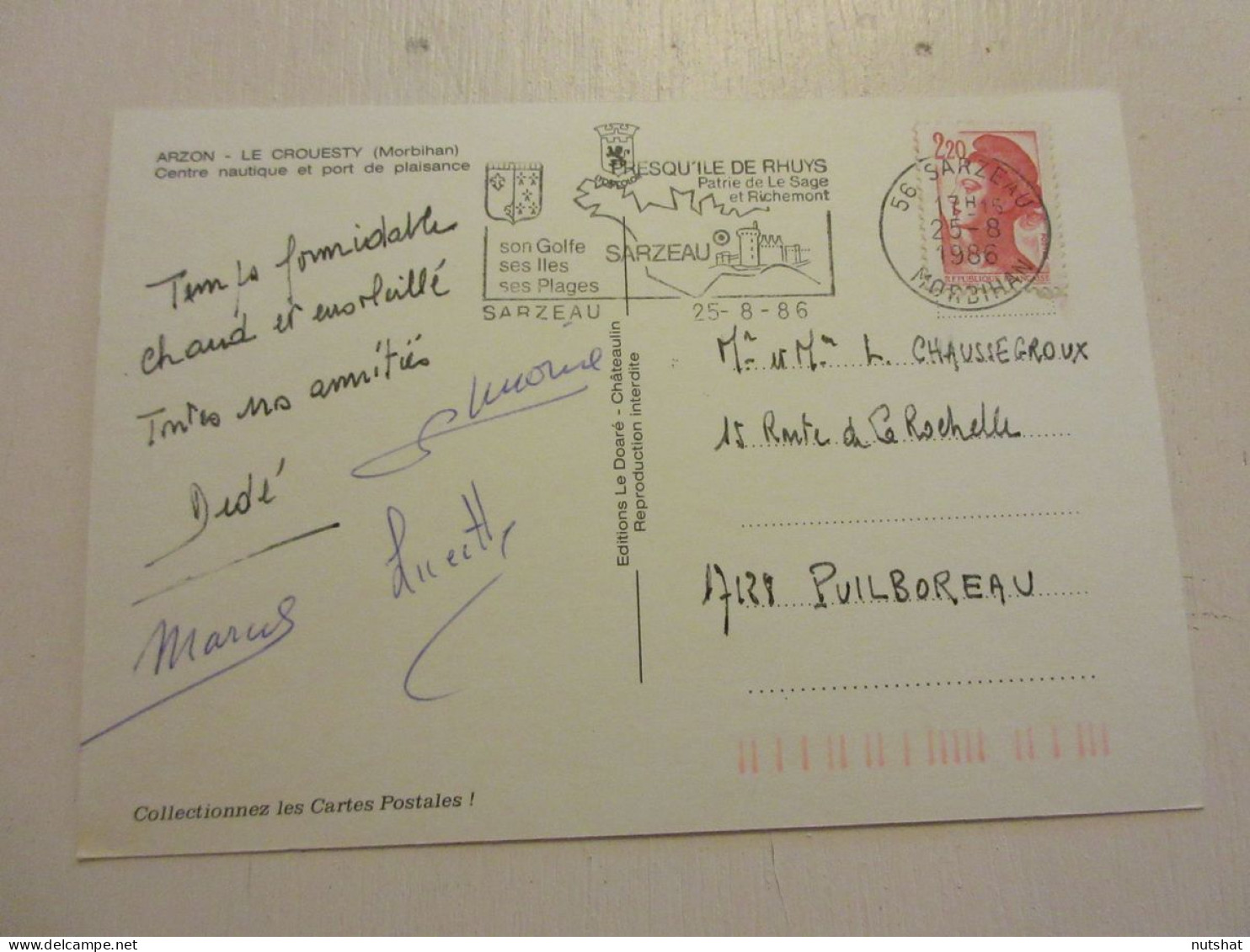 CP CARTE POSTALE MORBIHAN Le CROUESTY CENTRE NAUTIQUE PORT De PLAISANCE          - Andere & Zonder Classificatie