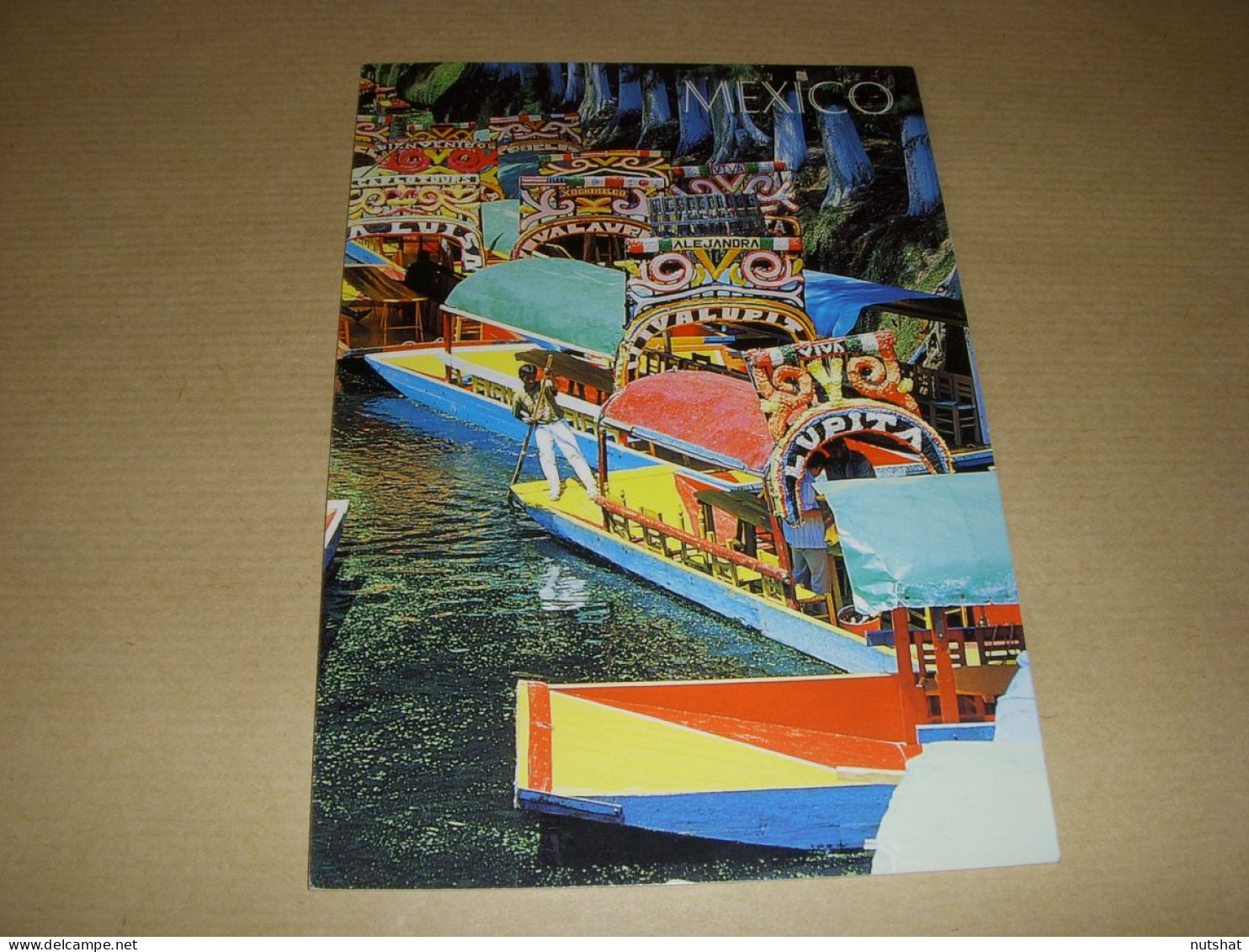 CP CARTE POSTALE MEXIQUE MEXICO XOCHIMILCO JARDIN FLOTTANT - ECRITE - Messico