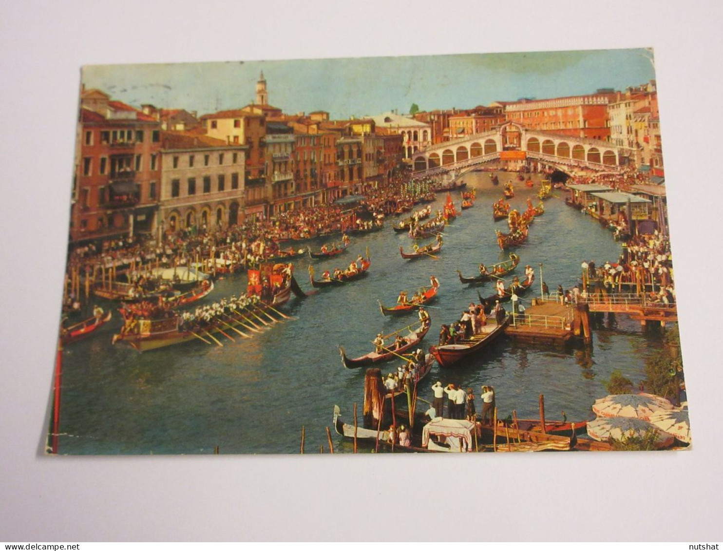 CP CARTE POSTALE ITALIE VENETIE VENISE GRAND CANAL Et PONT RIALTO - ECrite - Venezia