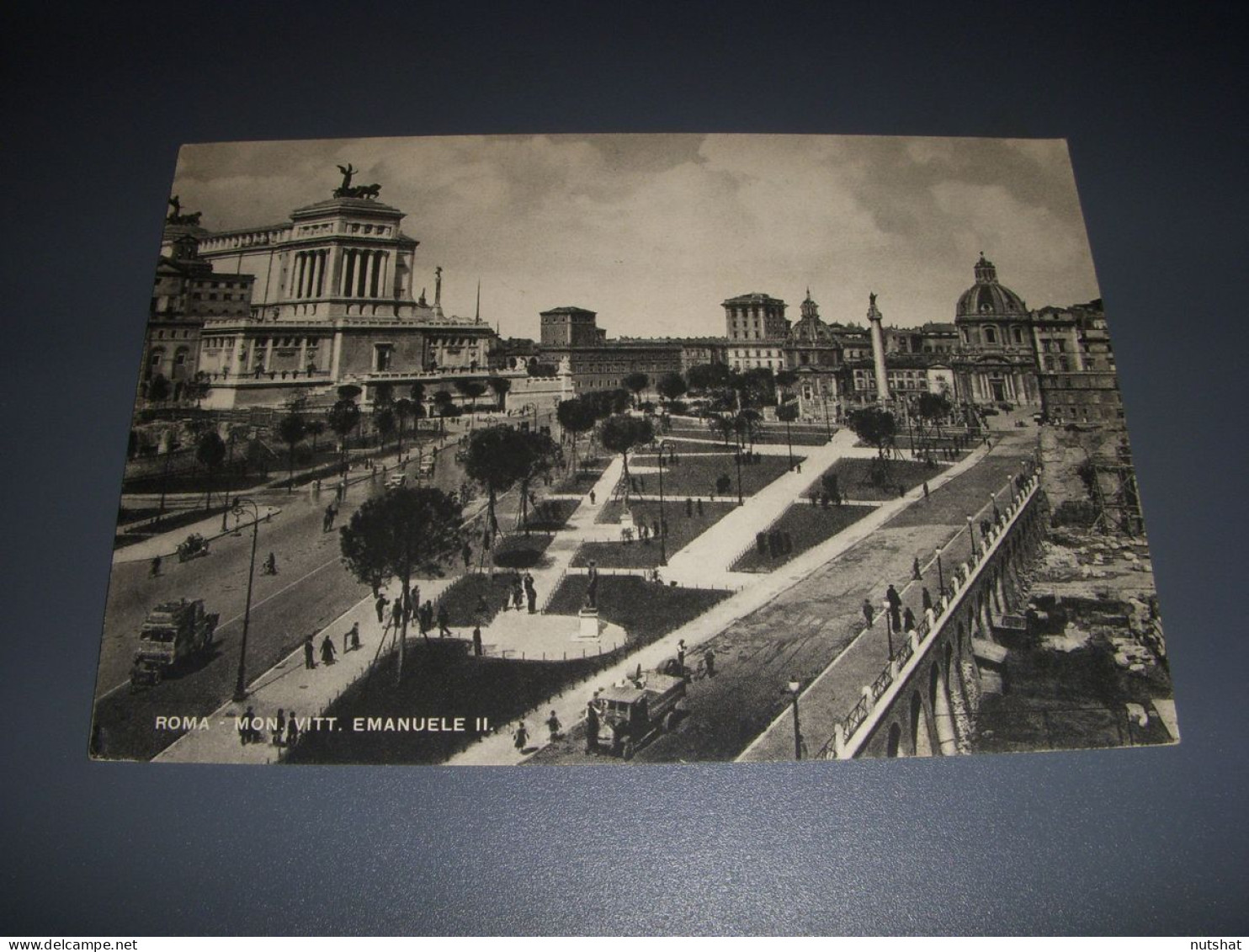 CP CARTE POSTALE ITALIE ROME MONUMENT VICTOR EMMANUEL II VUE De LOIN- Vierge - Andere Monumente & Gebäude