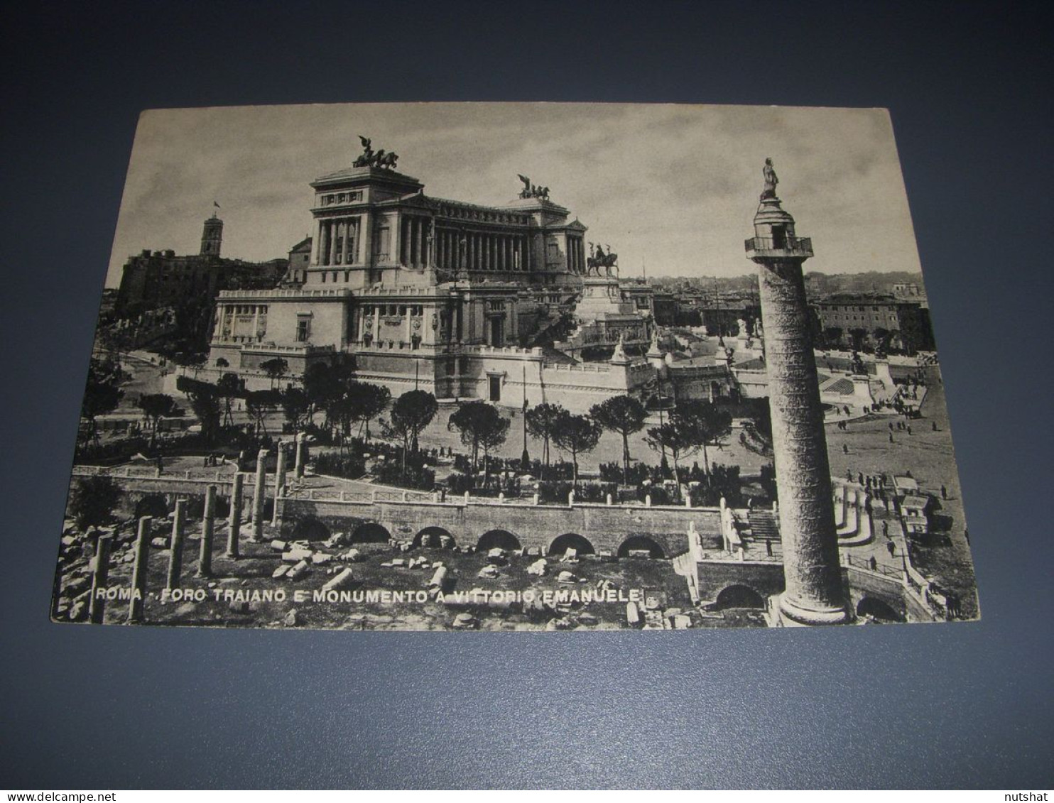 CP CARTE POSTALE ITALIE ROME MONUMENT VICTOR EMMANUEL II FORUM De TRAJAN Vierge - Altri Monumenti, Edifici